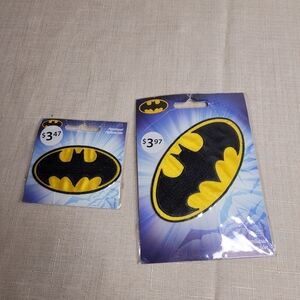 NWT Set Of 2 Batman Logo Iron-On Patches